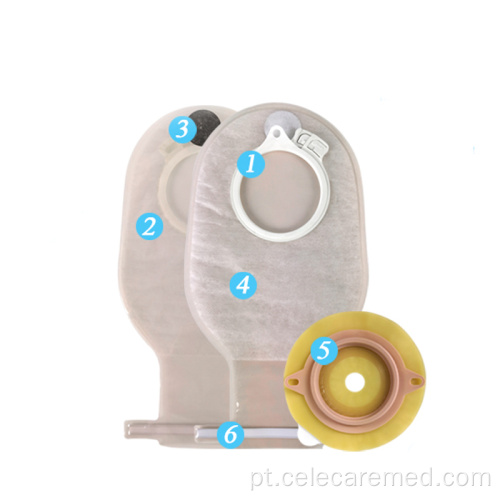 Flange de chassi de duas peças de colostomia de 2 peças